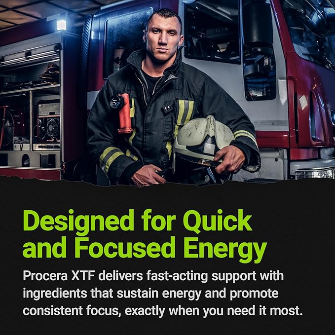 Procera XTF - Perfect Study Aid - Immediate Results - Improved Focus &amp Memory Retention - Increased Oxygen &amp Blood Flow - Mental Clarity - Energy Boost - Slow Cognitive Decline - 40 Count