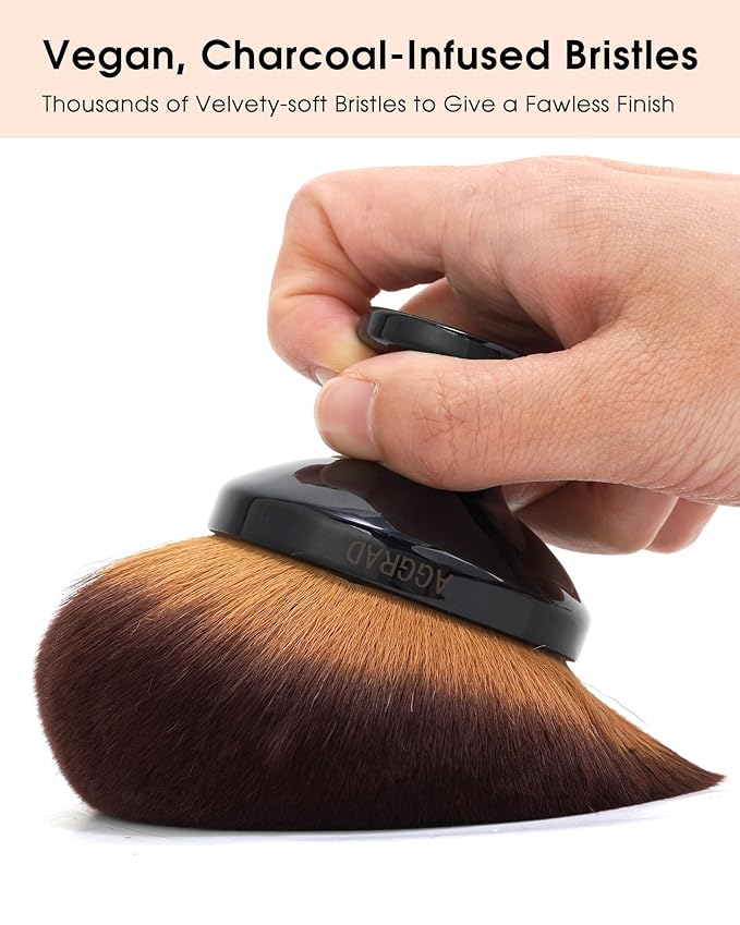 Ultra Large Body Makeup Brush For Self Tanner Self Tan Back Applicator Kabuki Brush For Bronzers Blend Self Tanning Applicator Beauty Supreme Cream Liquid Foundation Brush for Face Leg Makeup