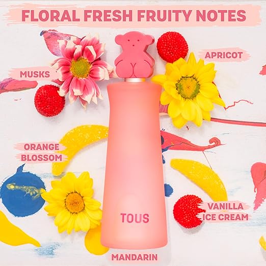 TOUS Eau de Toilette for Boys and Girls Gentle on Children's Sensitive Skin and Ideal for Everyday Use 3.4 Fl Oz