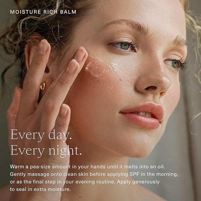 Oak Essentials Moisture Rich Balm | Nourishing Face Balm with Sea Buckthorn &amp Borage Seed Oil to Help Support Collagen and Deep Hydration 1.4 Oz