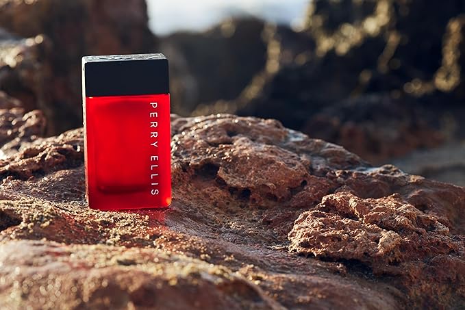 Perry Ellis Bold Red Gift Set: 3.4 fl oz eau de toilette3 oz aftershave3 oz shower gel.25 fl oz travel mini - lime parsley mandarin nutmeg cinnamon lavender sandalwood patchouli cedarwood