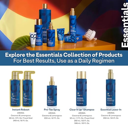 ColorProof Instant Reboot Treatment Masque 8.1 Fl. Oz. (2 Pack) Hair Mask Lightweight 2-Step Hair Mask for Damaged Hair with Color Protection Coconut &amp Lemongrass Scent