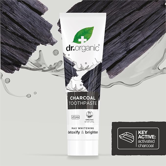 Dr Organic Extra Whitening Charcoal Toothpaste 100ml