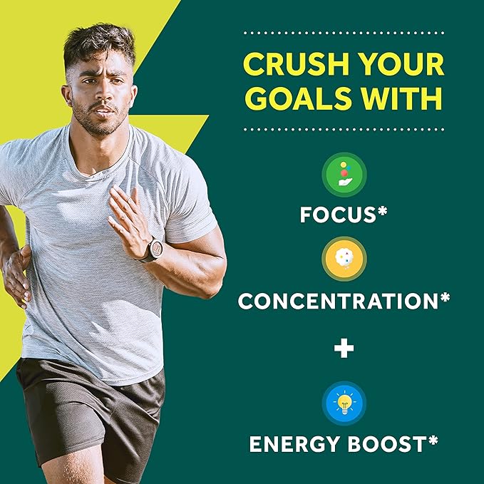 NEURIVA Brain + Energy Gummies Nootropic Brain Supplements for Focus and Concentration with Neurofactor Vitamin B12 &amp Caffeine for an Energy Boost* 75ct Natural BlackBerry