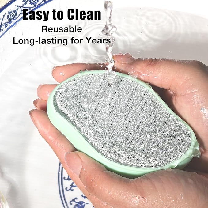 Premium Crystal Hair EraserPainless Exfoliation Hair Removal EpilatorNano Glass Hair Remover for WomenNatural Gentle and Efficient Shaver Trimmer on Leg Arm(Grass Green)