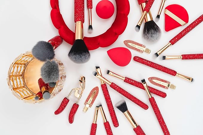 Glitz &amp Glam | Collection Brush Set (Cherry Mega Bling 31 Pcs)