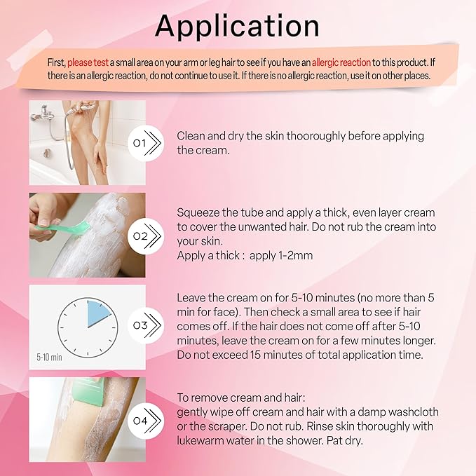 Hair Removal Cream for Women: Bikini Pubic &amp Intimate Areas Legs Arms Underarms - Fast Gentle Painless Depilatory with Scraper for Sensitive Skin at Home or Travel (4.2oz)