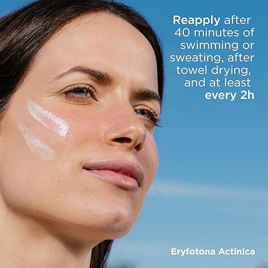 ISDIN Eryfotona Actinica Zinc Oxide and 100% Mineral Sunscreen Broad Spectrum SPF 50+ No White Cast Suitable for Sensitive Skin