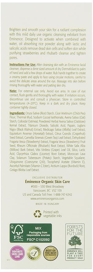 Eminence Strawberry Rhubarb Dermafoliant 4.2 Ounce