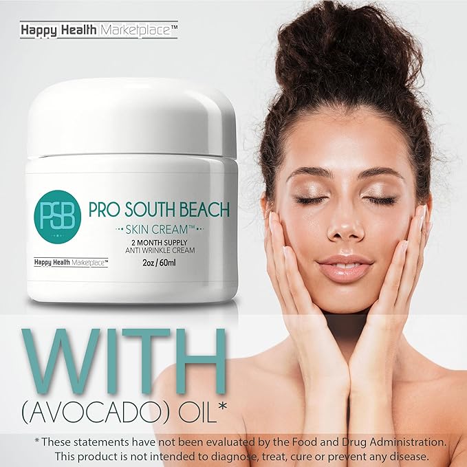 Pro South Beach Skin Cream - 2 Month Supply Anti Wrinkle Cream - Our Best Anti Aging Cream for Women - Anti Wrinkle Cream for Men - Anti Wrinkle Cream for Women - Day &amp Anti Wrinkle Night Cream