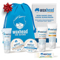 Waxhead Travel Size Sunscreen Sampler Box - Non-Nano Zinc Oxide Coral Reef Safe Biodegradable Sunblock SPF 30. Zinc Lip Balm Solid Mini Paste Tins (.5oz) Tinted Baby + Everyday (1oz) in Canvas Bag