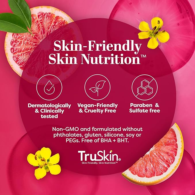 TruSkin Vitamin C Super Serum - Niacinamide Retinol Hyaluronic Acid &amp Squalane - All-in-One Anti Aging Serum for Face ? Improve Appearance of Dark Spots Firmness for Brighter Looking Skin 1 Fl