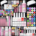 SAVILAND Acrylic Nail Kit with Drill and U V Light ? Clear White Pink Acrylic Powder Black Red White Gel Nail Polish Nail Tools for Nail Art Gel Nails DIY
