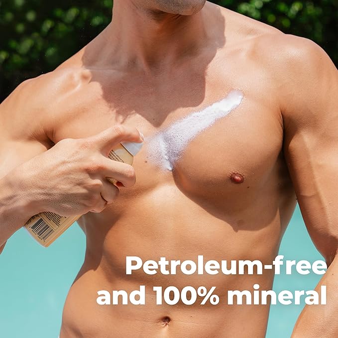 Miami Beach Bum SPF 50 Blocked Mineral BOV Spray (6 Fl oz) with Algae Aloe &amp Antioxidants Broad Spectrum Sunscreen Non-Aerosol Hawaii Reef Compliant - Octinoxate Oxybenzone &amp Petroleum Fr