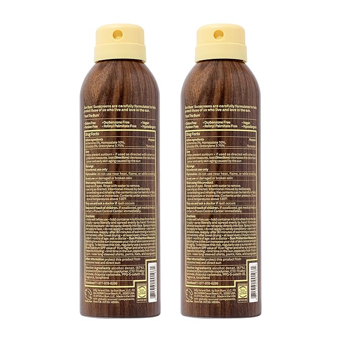 Sun Bum Original SPF 30 Sunscreen Body Spray - Broad Spectrum Moisturizing Sunscreen with Health & Beauty > Health Care > Vitamins & Supplements > Vitamins > Vitamin E - Hawaii 104 Act Compliant (Made without Octinoxate &amp Oxybenzone) - 6 oz (Pack of 2)