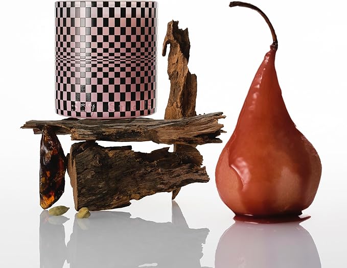Boy Smells Festive Checker HINOKI FANT?ME ? Holiday Scent with Cardamom Hinoki &amp Smoked Amber ? Woodsy Cozy Soy Wax ? 8.5oz