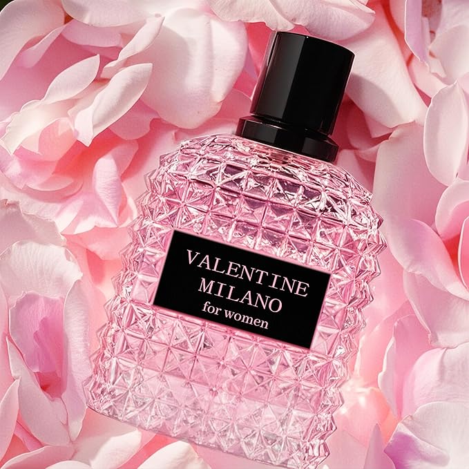 4 Piece Women Perfume Set RIO Sweet Crush Jasmine/Valentine Milano/La Vida Bella/Delilah Eau de Parfum Women's Fragrance Sets with Luxury Gift Box for Daily Use