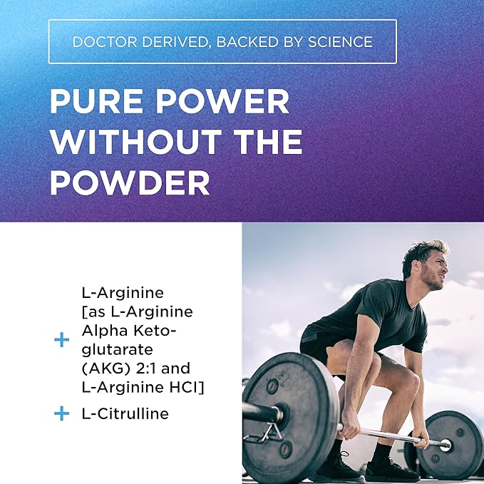 Dr. Emil - Elite L Arginine (3150mg) + L-Citrulline Highest Dose - Nitric Oxide Supplement for Vascularity Endurance and Heart Health (AAKG and HCL) - 90 Tablets
