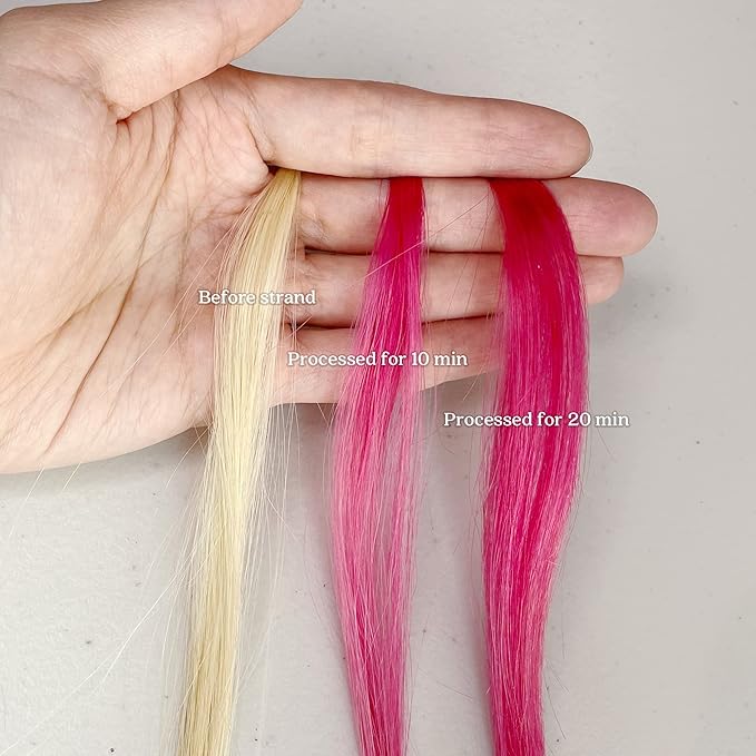 Pallure Color Pigment Refresher Mask Semi Permanent Hair Color Depositing Conditioner 8.5 Oz Vibrant Pink