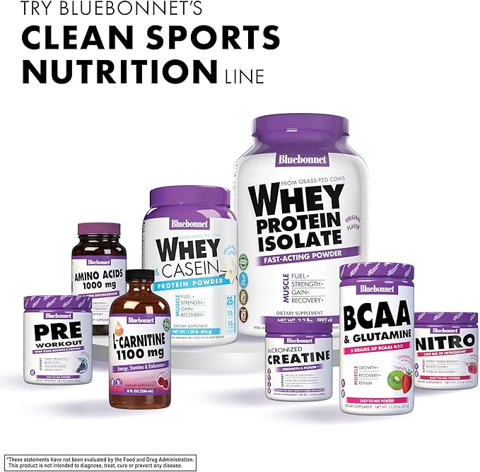 BlueBonnet Nutrition Micronized Creatine Monohydrate 5 g ? Supports Lean Muscle Mass* - Non-GMO Vegan Kosher Certified Gluten-Free Soy-Free Milk-Free ? Unflavored 10.58 OZ 60 Servings