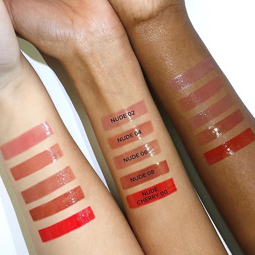 Nudestix Lip Glace ? Hydrating Tinted Lip Gloss with Volumizing Peptides for Plumping &amp Shine | Vegan Preservative-Free &amp Clean Lip Gloss