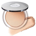 P?R MINERALS 4-in-1 Pressed Mineral Makeup Powder Foundation with SPF 15 - Concealer &amp Finishing Compact Pressed Powder for Face - Buildable Medium to Full Coverage Foundation Powder