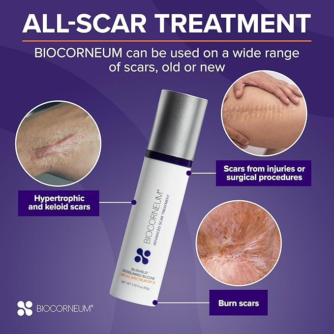 Advanced Scar Treatment with Silishield® &amp SPF 30 50g ? Made in the USA Fast-Drying Water-Resistant Silicone Scar Gel - Surgeon Recommended for New &amp Old Scars - Suitable for Children Over 6
