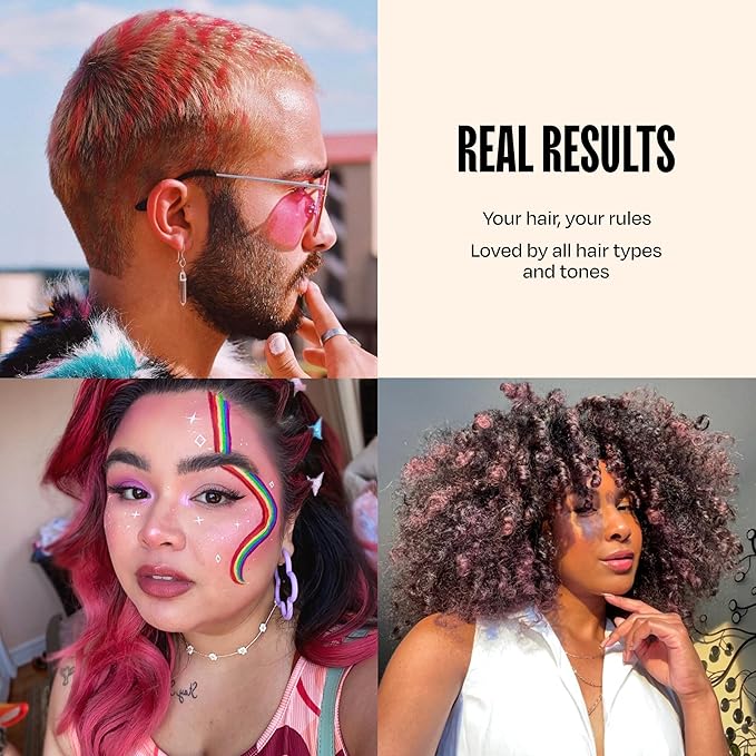 Overtone Semi Permanent Hair Color Conditioner Rose Gold for Brown is Golden Rose 8 oz Nourishing Damage-Free Color Depositing Mask for All Hair Types with Shea Butter &amp Coconut Oil Vegan