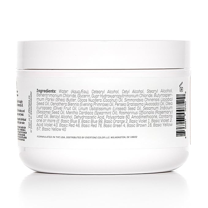 Overtone Semi Permanent Hair Color Conditioner Pastel Magenta is Magenta Morning 8 oz Nourishing Damage-Free Color Depositing Mask for All Hair Types with Shea Butter &amp Coconut Oil Vegan