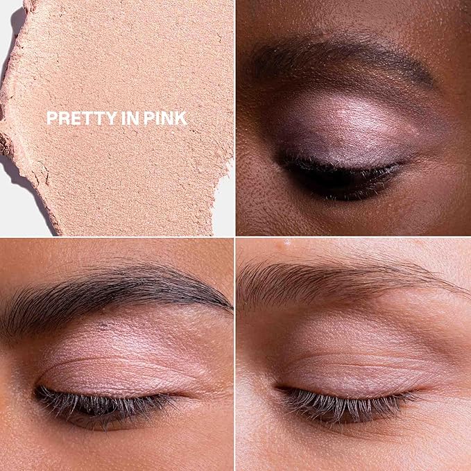 ATTITUDE Oceanly Eyeshadow EWG Verified Single Shimmer Cream Eyeshadow Plastic-Free Vegan Beauty and Makeup Pretty in Pink 0.16 Fl Oz
