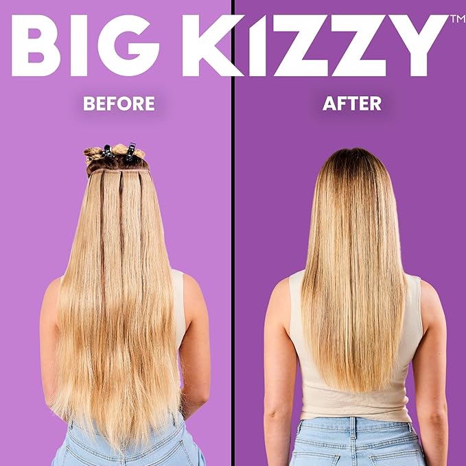 Big Kizzy Tape In Extension Remover 32oz Refill Bottle + Free 8oz Release &amp Reuse Spray Compatible with All Major Brands