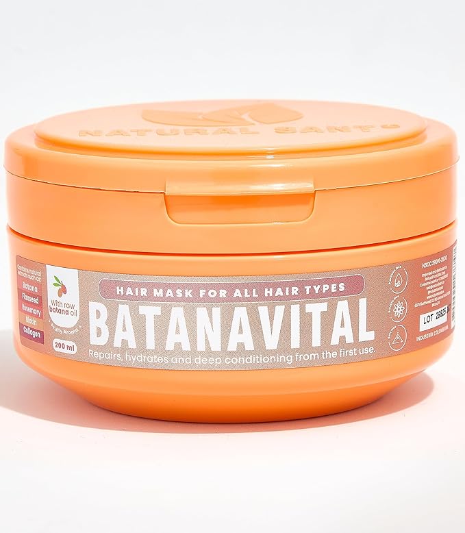 Batanavital Deep Hair Mask with Batana Oil Intense Repair &amp Moisture Treatment for Dry Damaged Thinning Hair. Fuller Stronger Shinier Hair. Natural Ingredients 8.45 fl oz