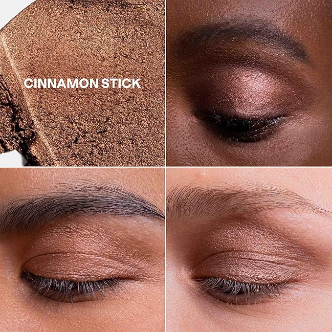 ATTITUDE Oceanly Eyeshadow EWG Verified Single Shimmer Cream Eyeshadow Plastic-Free Vegan Beauty and Makeup Cinnamon Stick 0.16 Fl Oz