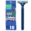 Gillette Sensor2 Plus Pivoting Head Men?™s Disposable Razors 10 Count (Pack of 3)