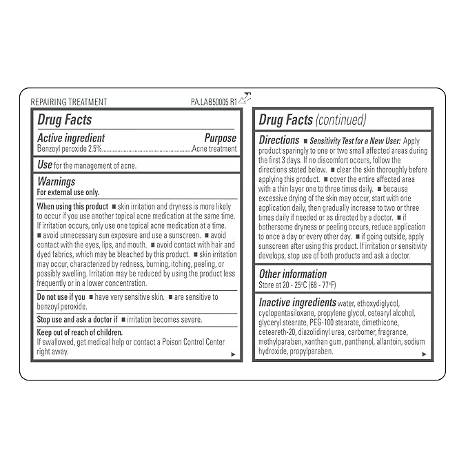 Proactiv Repair Acne Treatment Benzoyl Peroxide Spot Treatment and Repairing Serum Clear 3 Fl Oz