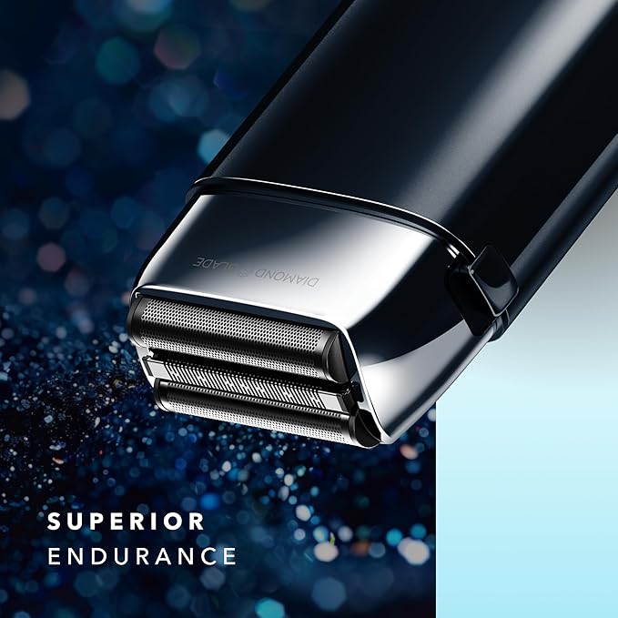 Blade &amp Stone PS501 Foil Shaver for Men ? Dual Foil Cordless Shaver with Graphene-X Blades and 8000 RPM Digital Motor ? All-Metal Rechargeable Wet and Dry Razor ? Dark Night