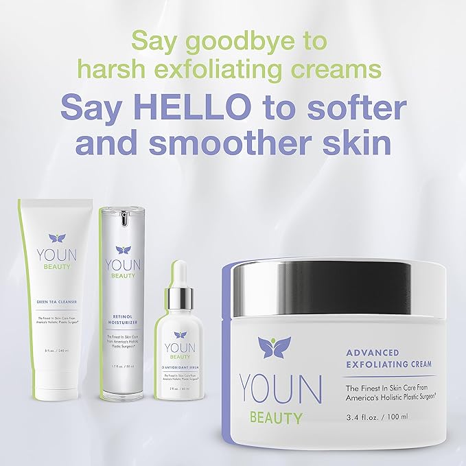 YOUN Beauty Wash-Off Exfoliating Face Wash by Dr. Anthony Youn ? Paraben-Free Gentle Face Exfoliator with Shea Butter Vitamin E Jojoba Oil and Grapeseed Oil (100 ml)