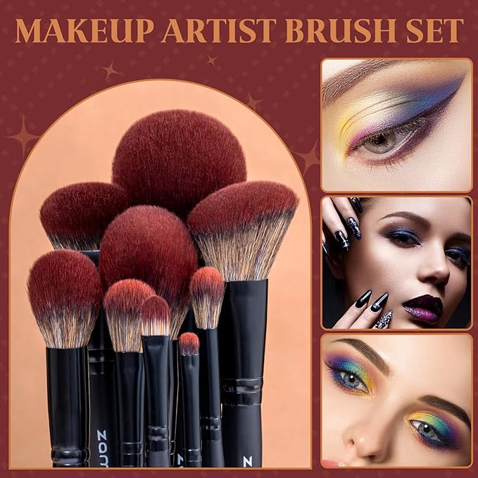 ZAMEL 26Pcs Black labeled Makeup Brushes Set ProfessionalFull Face ULTRA SOFT Hair Makeup Brush Set Contains large powder Foundation Ultimate Blending Make up Brush set Blush Concealers Eyeshadow
