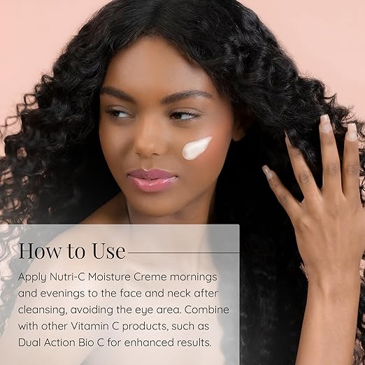 Aloette Nutri-C Face Moisturizer Cream - Daily Facial Skin Care Products for Wrinkles &amp Fine Lines - Skin Moisturizer Face Lotion Hydrates &amp Rejuvenates Dry to Normal Skin Gluten Free - 3 Fl