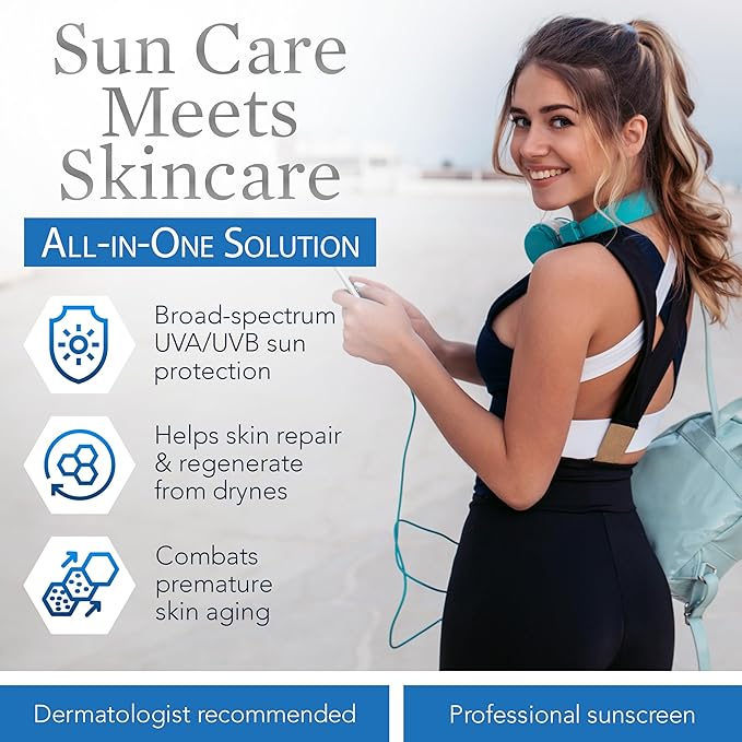 Clear Choice Sunscreen for Face SPF 45 Oil Free Sunblock &amp Light Moisturizer with Zinc Oxide Reef-Safe Broad Spectrum Water-Resistant No White Cast Light Moisturizer 4oz