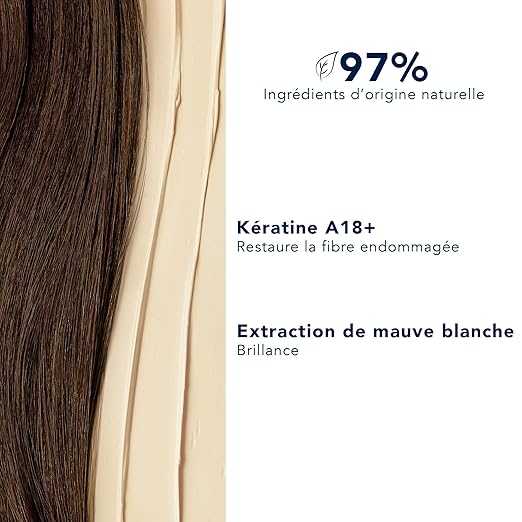 PHYTO PARIS REPAIR Intensive Restructuring Mask Vegan Silicone Free Restores and Strengthens Damaged Hair and Brittle Hair Fibers 6.76 fl.oz.
