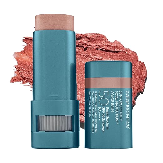 Colorescience Sunforgettable Total Protection Color Balm SPF 50 Mineral Broad Spectrum Buildable Lip &amp Cheek Color