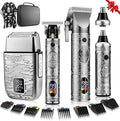 Hair Clippers for Man T-Blade Trimmer Nose Hair Trimmer Electric Shaver Set Professional 4 in 1 Barber Clippers Set for Haircut Men?™s Grooming Kit with LCD Display Ideal Gift for Him
