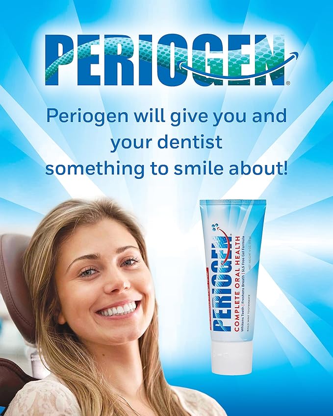 Periogen Toothpaste - Super Cleaning Plaque &amp Tartar Control Formula - SLS Free- 2-Pack