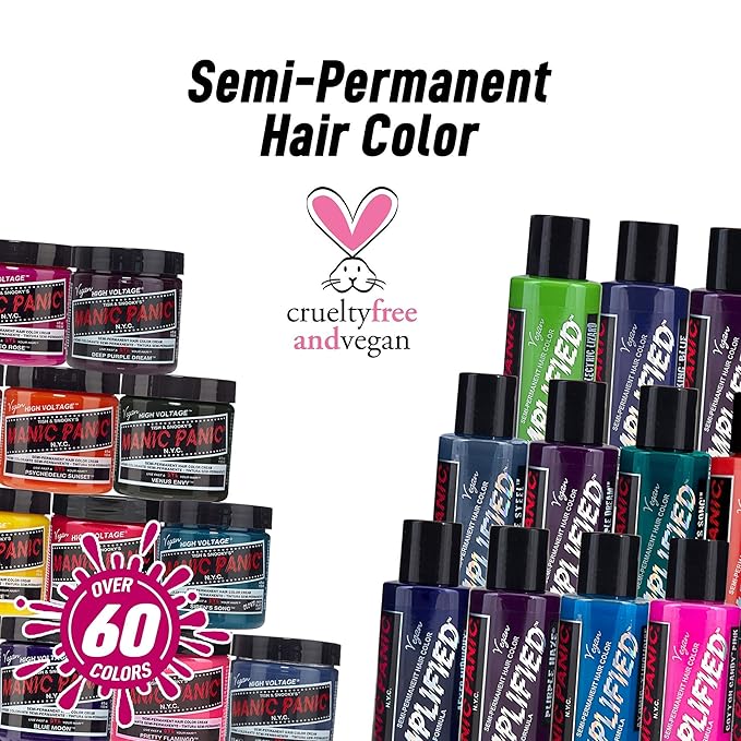 MANIC PANIC Classic Enchanted Forest Semi Permanent Hair Color - Deep Teal Green Hair Dye for Women &amp Men That Lasts 4-6 Weeks - Vegan Ammonia &amp Cruelty-Free - Create &amp Mix Custom Shades