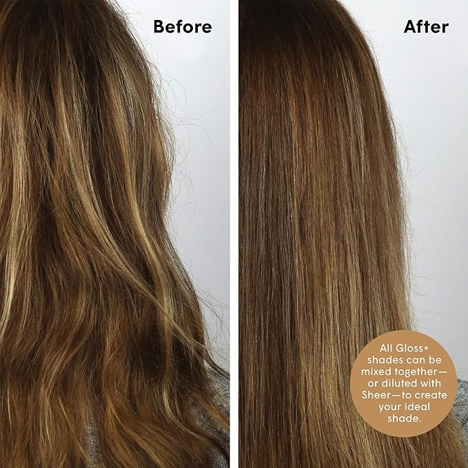 dpHUE Gloss+ Medium Blonde - 6.5 oz (8-12 Applications) - Semi-Permanent Hair Color &amp Conditioner - Lasts Up to Eight Washes - Paraben SLS &amp SLES Sulfate Free - Vegan Leaping Bunny Certifie