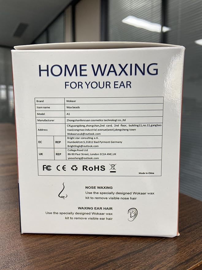 2-in-1 Ear &amp Nose Waxing Kit for Men &amp Women | 100g Hair Removal Wax + 99pc | 20 Applicators 10 Nasal Sticks 15 Wipes &amp 20 Earplugs | No Microwave Needed | Nose Wax Kit Ear Hair Remover