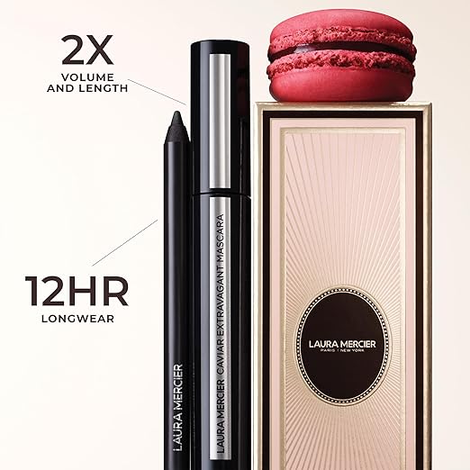 Laura Mercier Caviar Tightline Eyeliner: Long Lasting Color Crease-proof Waterproof Gel-like Hydrating Formula Perfect for Tightline Lash Line + Waterline Holiday Gift Set