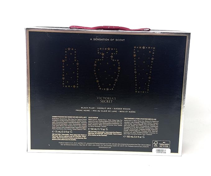 Victoria's Secret Very Sexy Night Gift Set 1.7 fl oz Eau de Parfum 2.5 fl oz Shimmer Fragrance Mist 3.4 fl oz Fine Fragrance Lotion Limited Edition