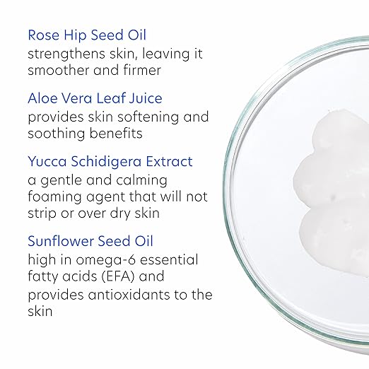 PCA SKIN Creamy Moisturizing Face Cleanser Gentle Daily Face Wash for Dry and Sensitive Skin Leaves Skin Feeling Soft and Smooth Helps Remove Makeup Dirt and Impurities from Skin 7.0 oz Bottle